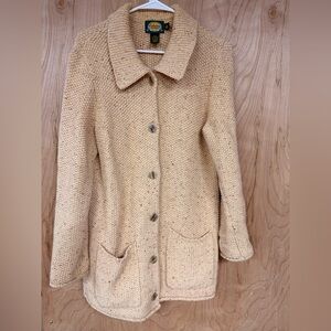 Vintage Cabela’s  knitted cream cardigan sweater women’s size Medium